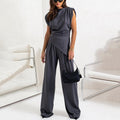 Elvira – Women Stylish Draped Jumpsuit - Image 9