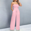 Jumpsuit Women's Strapless Wide Leg with Pockets - Image 1