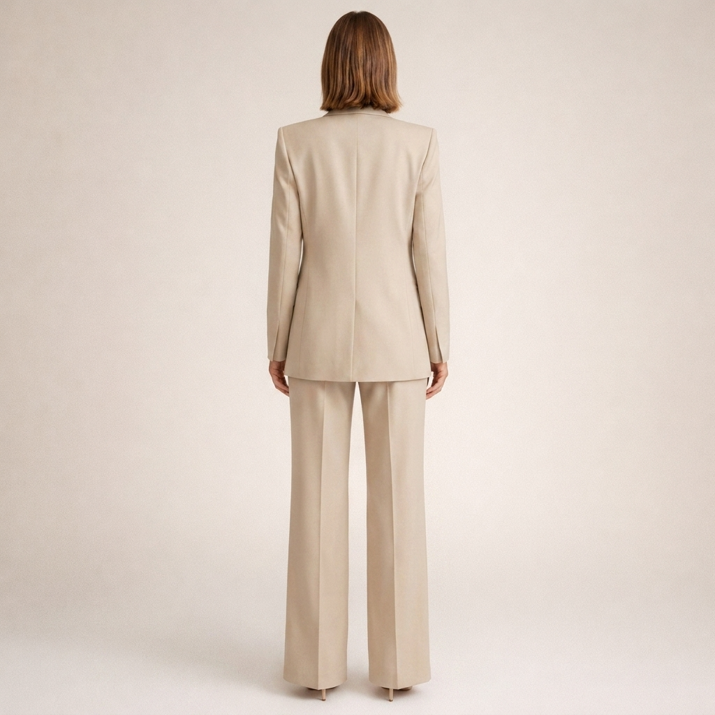 Two-piece set consisting of a fitted women's blazer and wide-leg pants - J&B; - 2 - Elvaroza.com