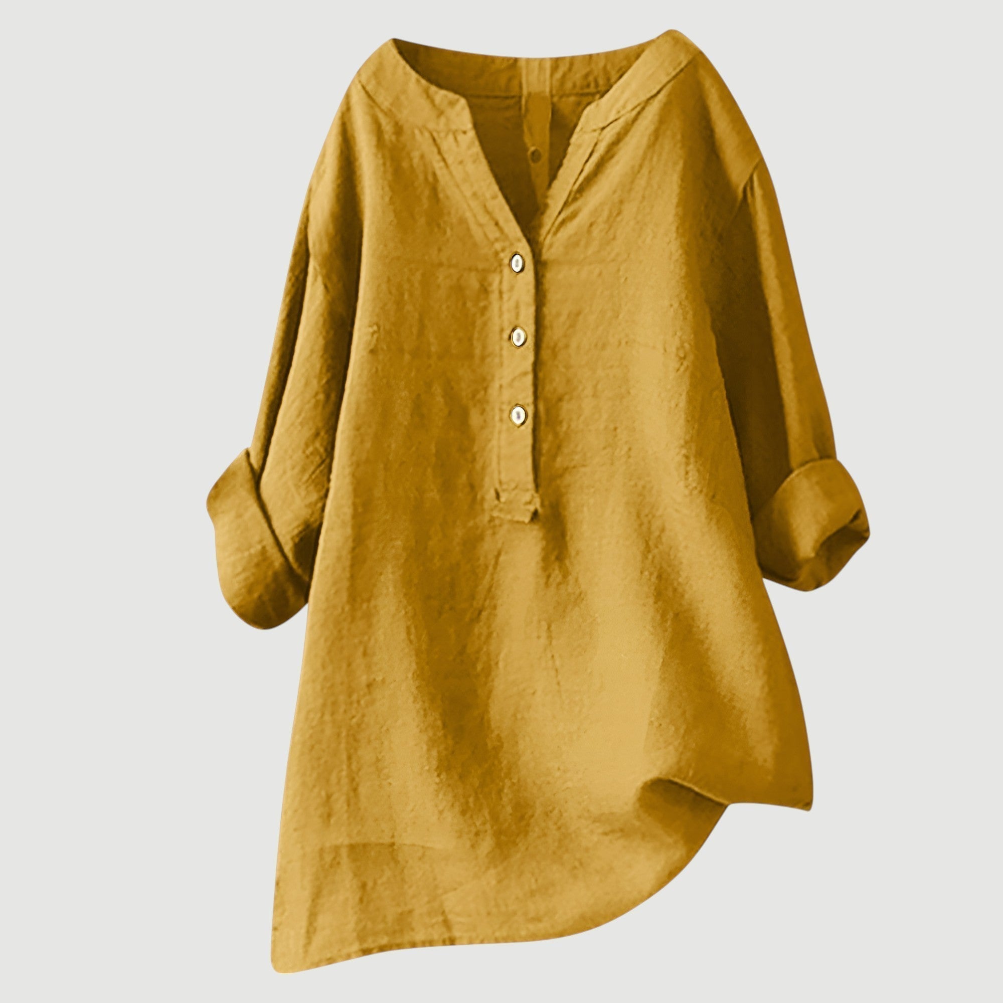 Ingrid – Women Button Tunic Blouse - Image 3