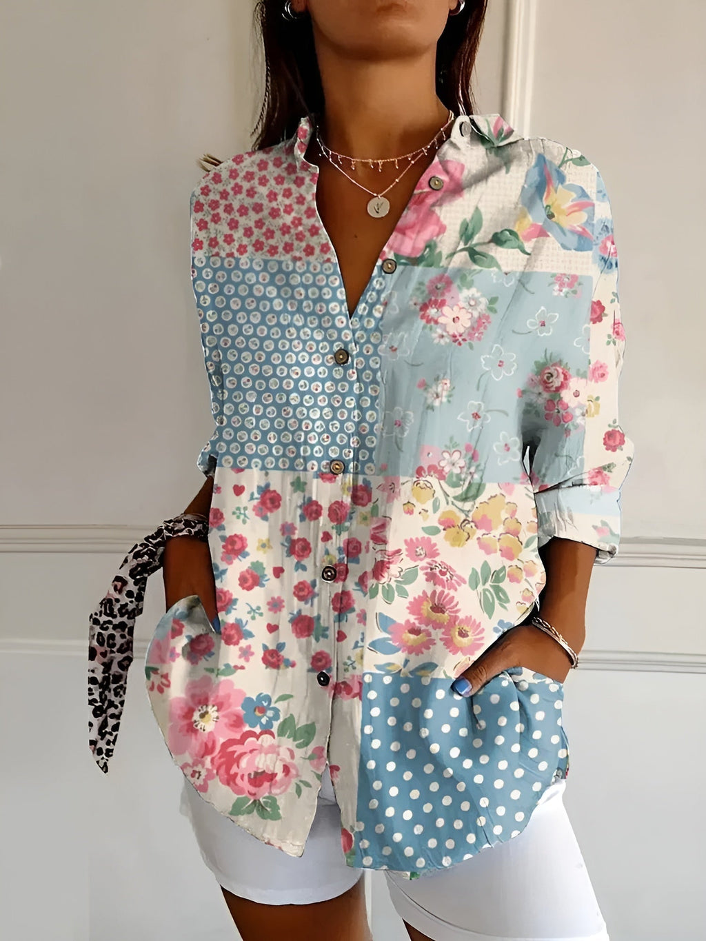 Charlotte – Elegant Long-Sleeved Button-Down - Image 3