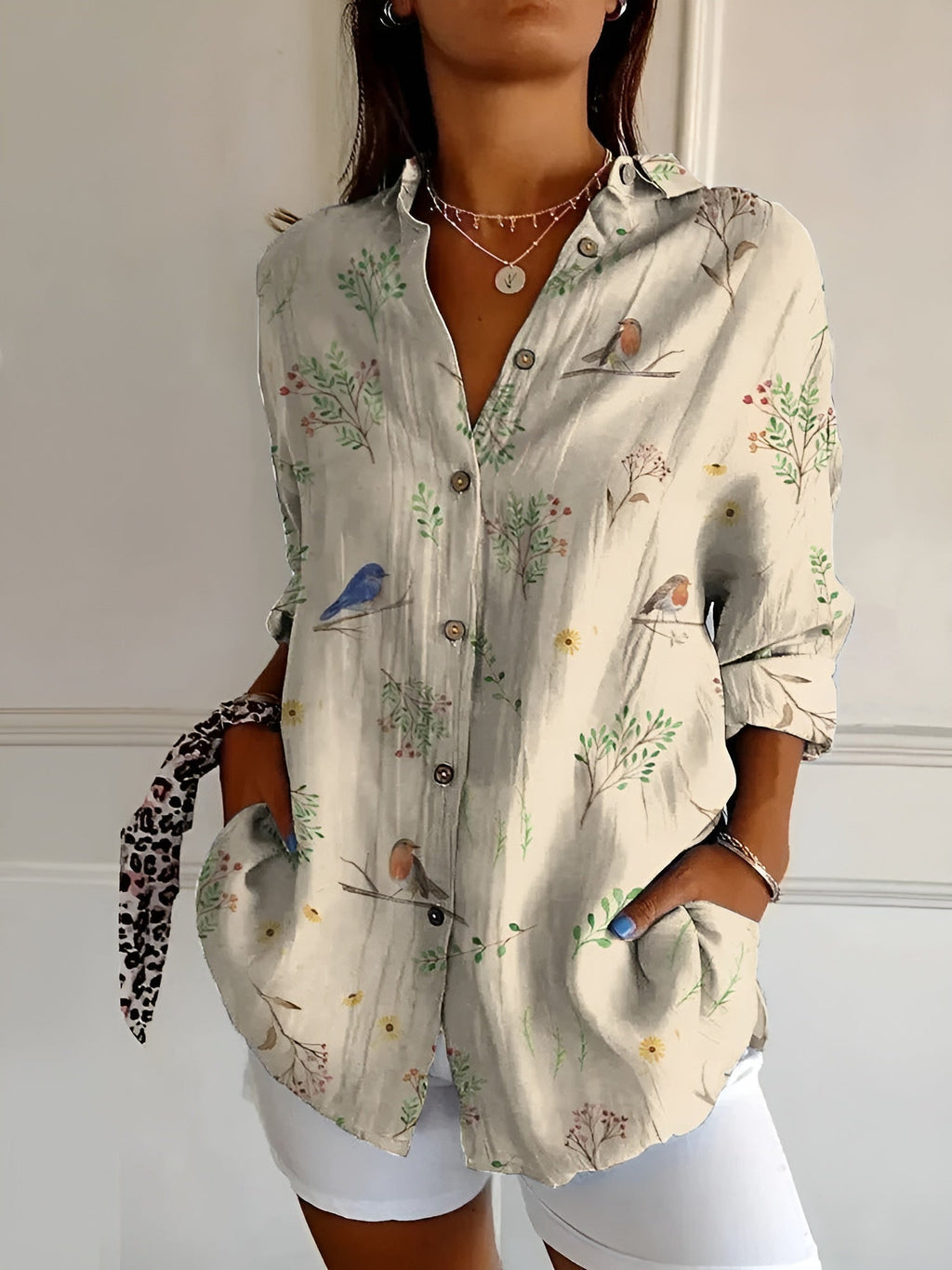 Charlotte – Elegant Long-Sleeved Button-Down - Image 4