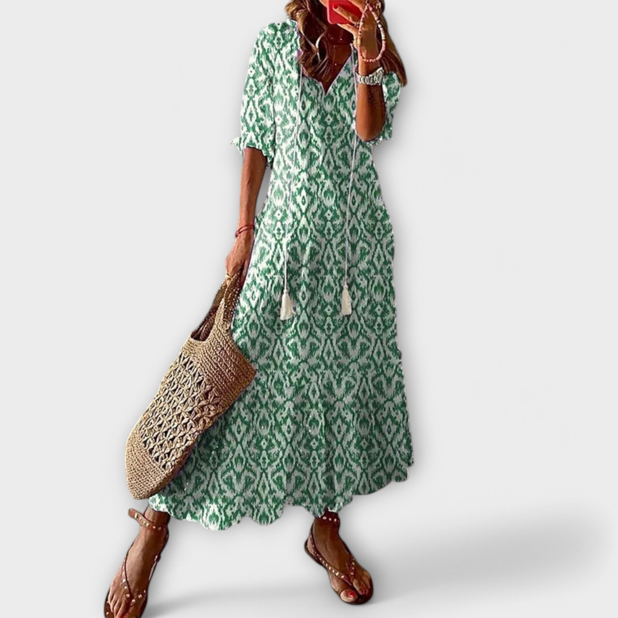 Carina – Floral Summer Maxi Dress - Image 2