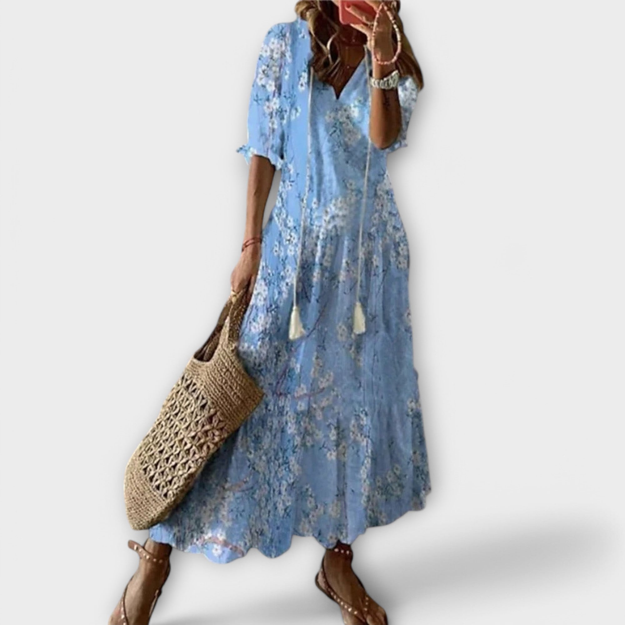 Carina – Floral Summer Maxi Dress - Image 3