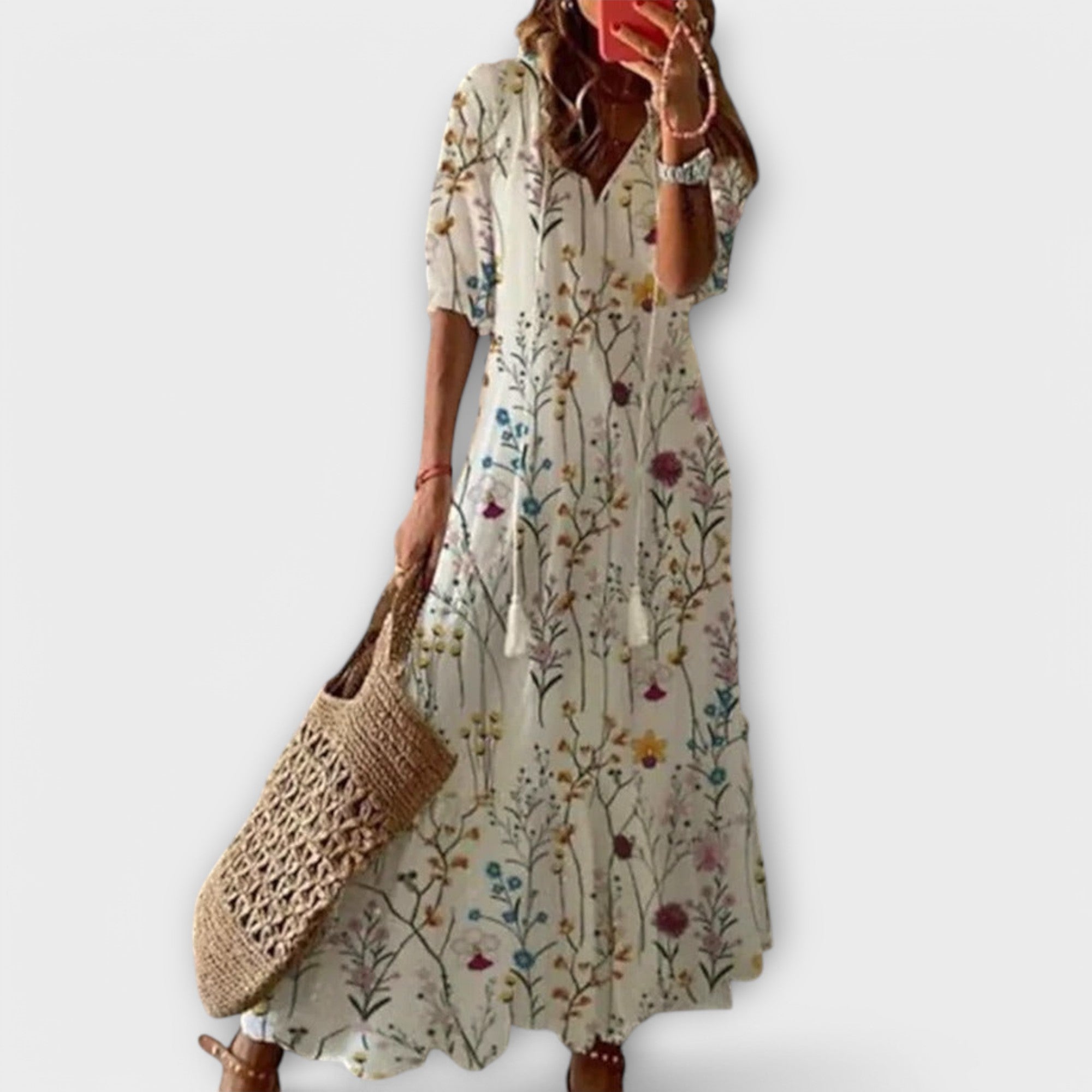 Carina – Floral Summer Maxi Dress - Image 6