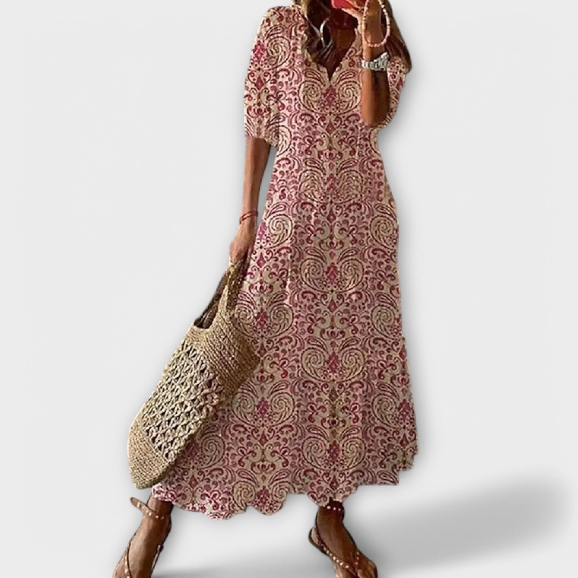 Carina – Floral Summer Maxi Dress - Image 4