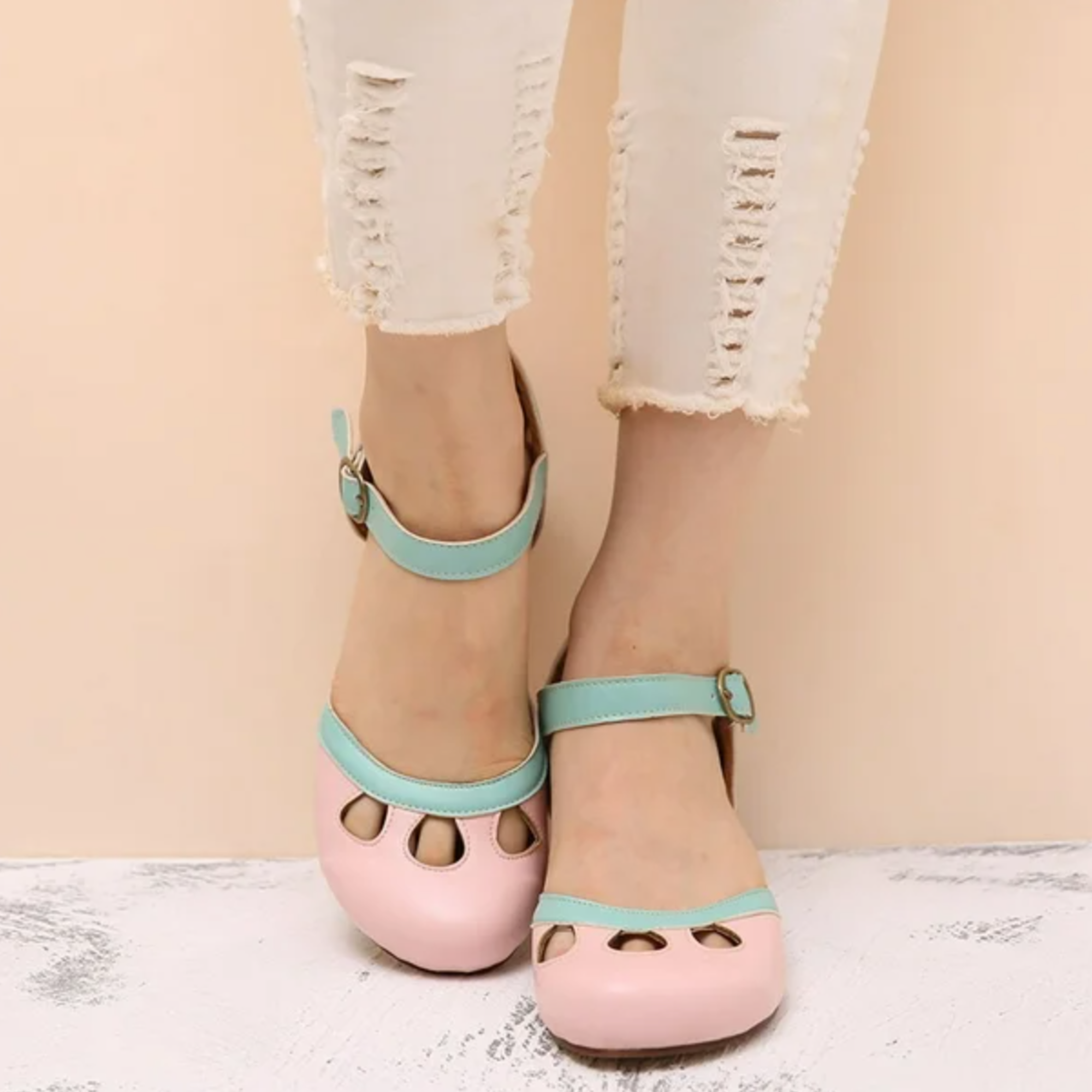 Mia – Women Comfortable Low-Heeled Shoes - Image 5