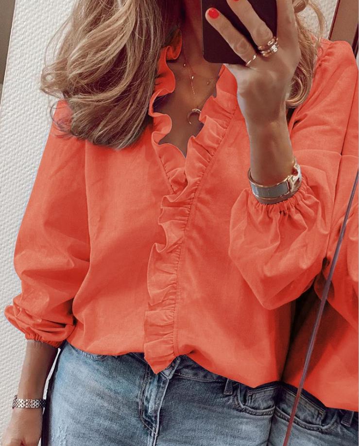 Leah – Women Ruffled Blouse - Image 5