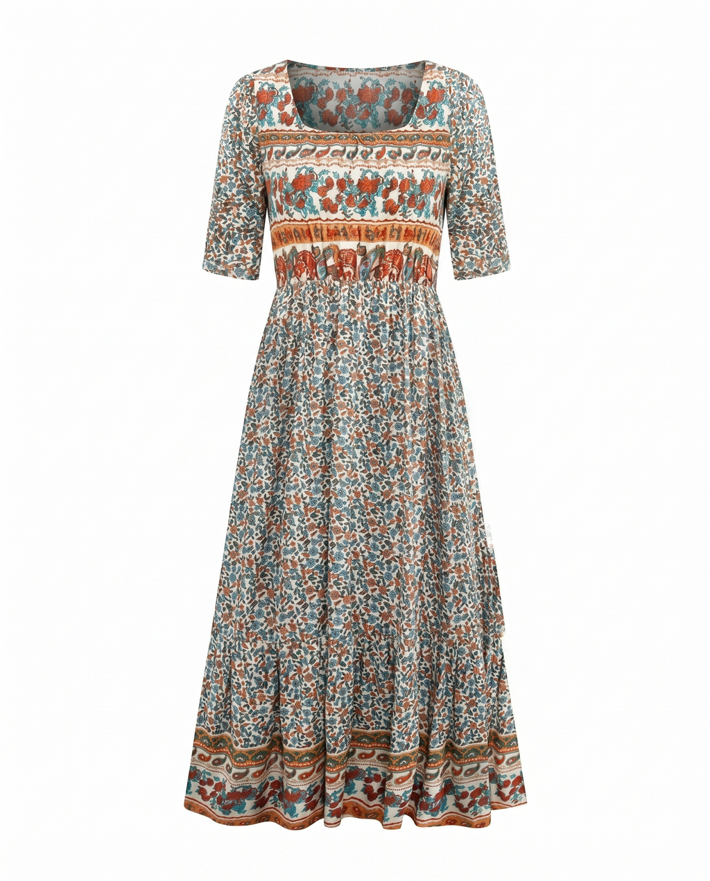 Amelia –  Round Neck Short Sleevei Dress - Image 6