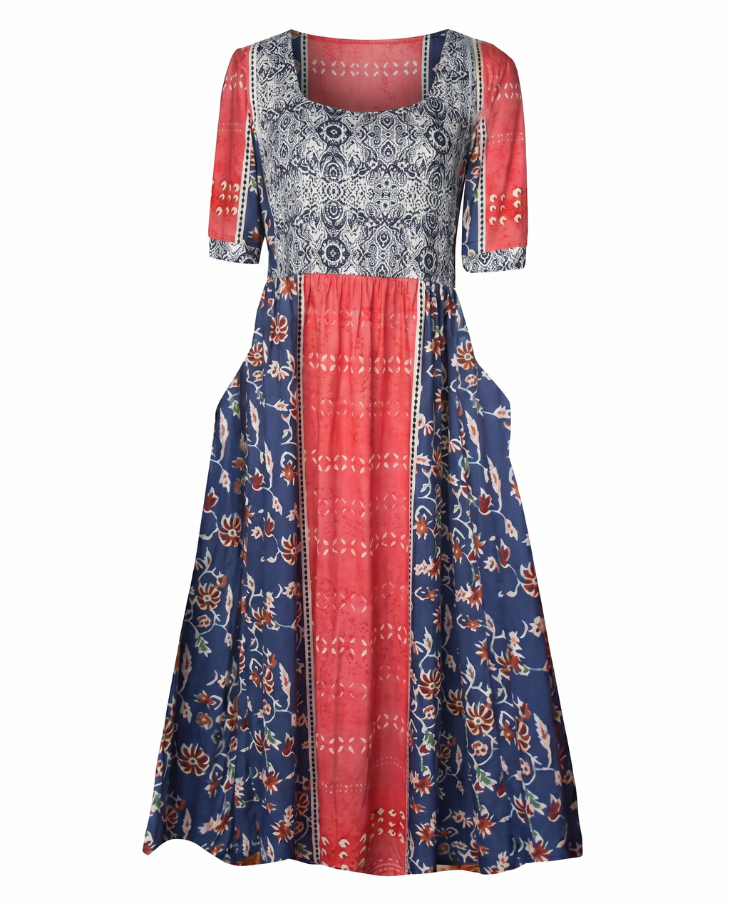 Amelia –  Round Neck Short Sleevei Dress - Image 9