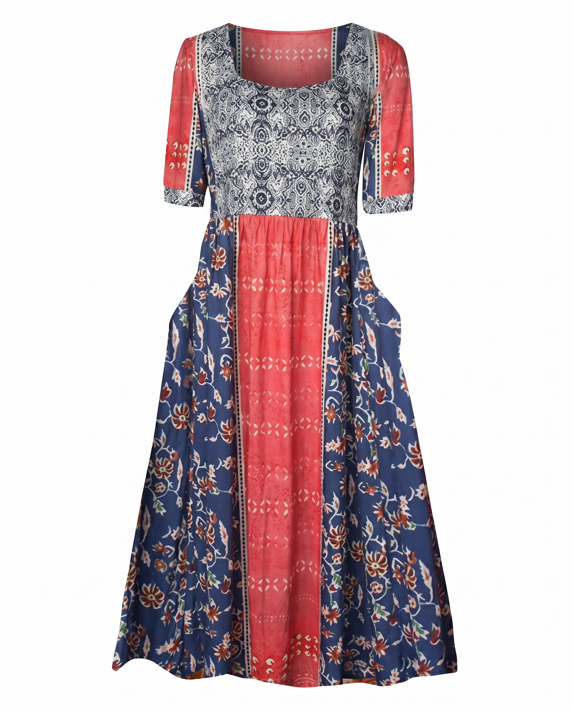 Amelia –  Round Neck Short Sleevei Dress - Image 9