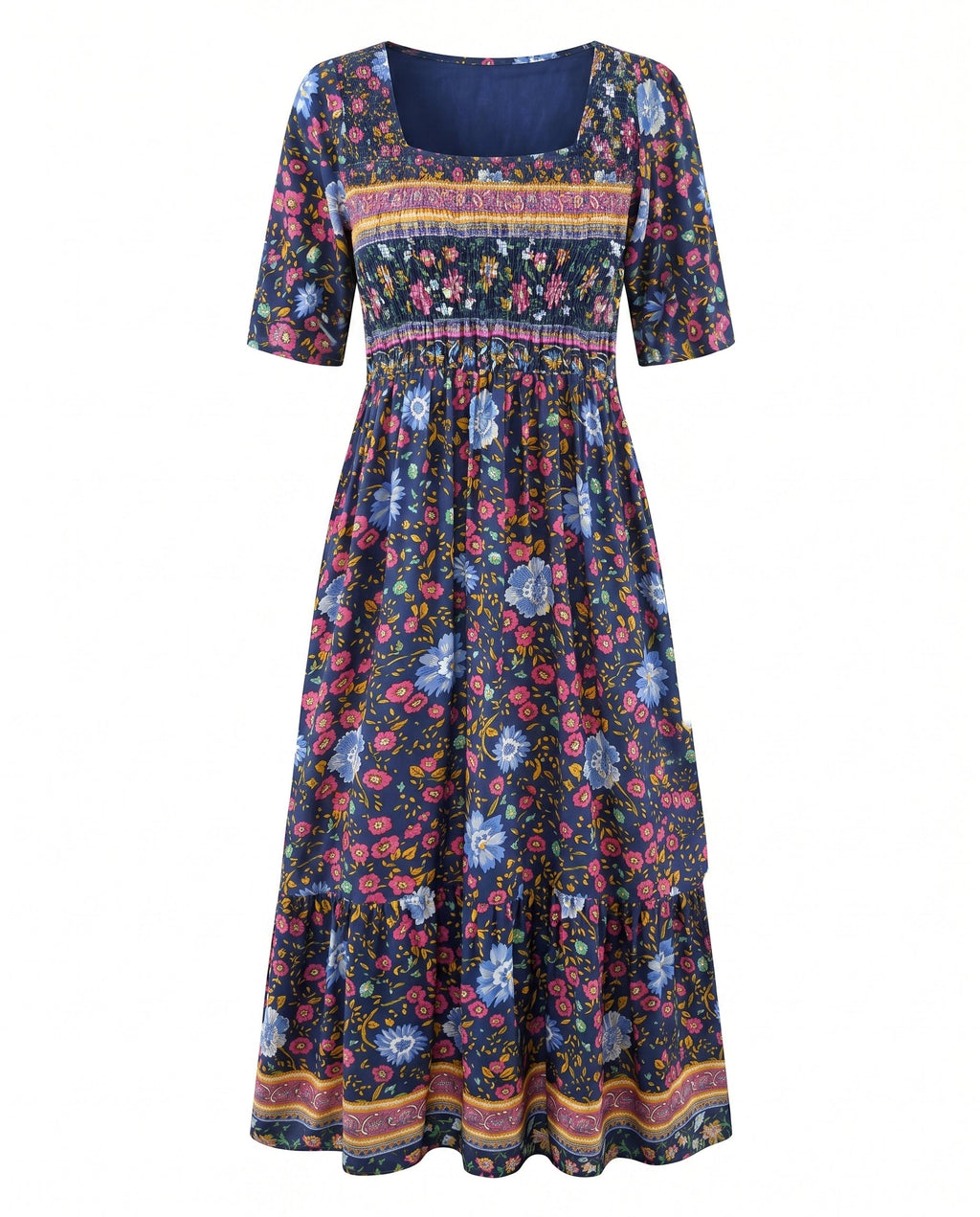 Amelia –  Round Neck Short Sleevei Dress - Image 11