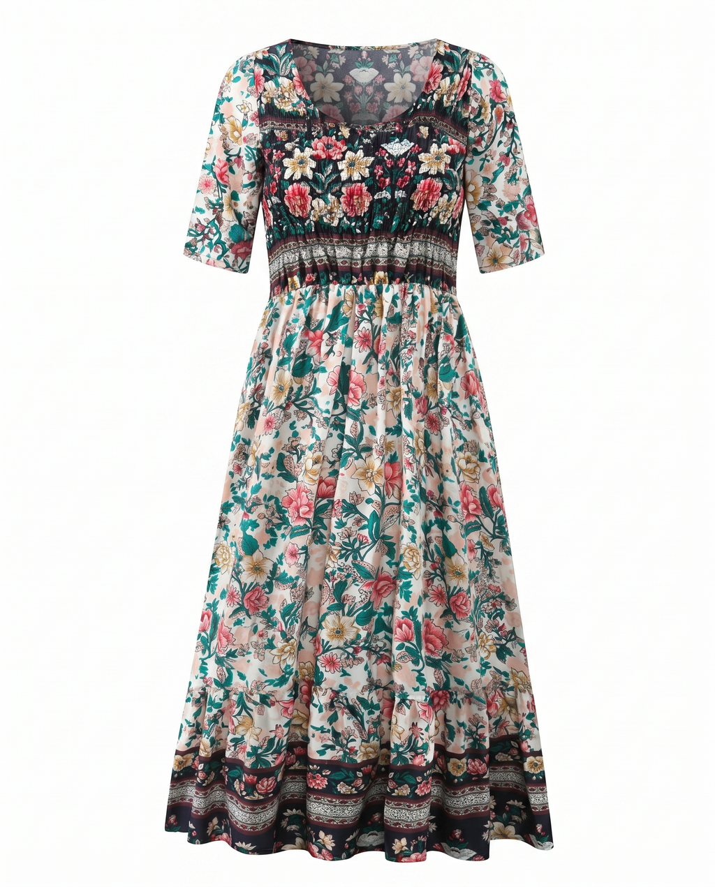 Amelia –  Round Neck Short Sleevei Dress - Image 10
