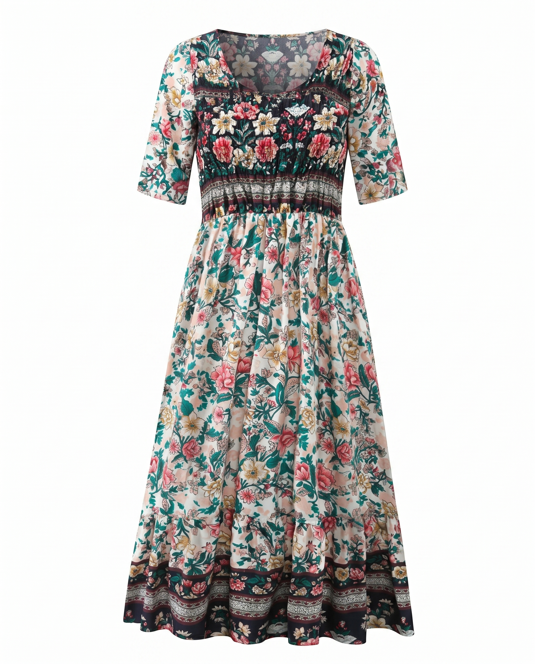 Amelia –  Round Neck Short Sleevei Dress - Image 10