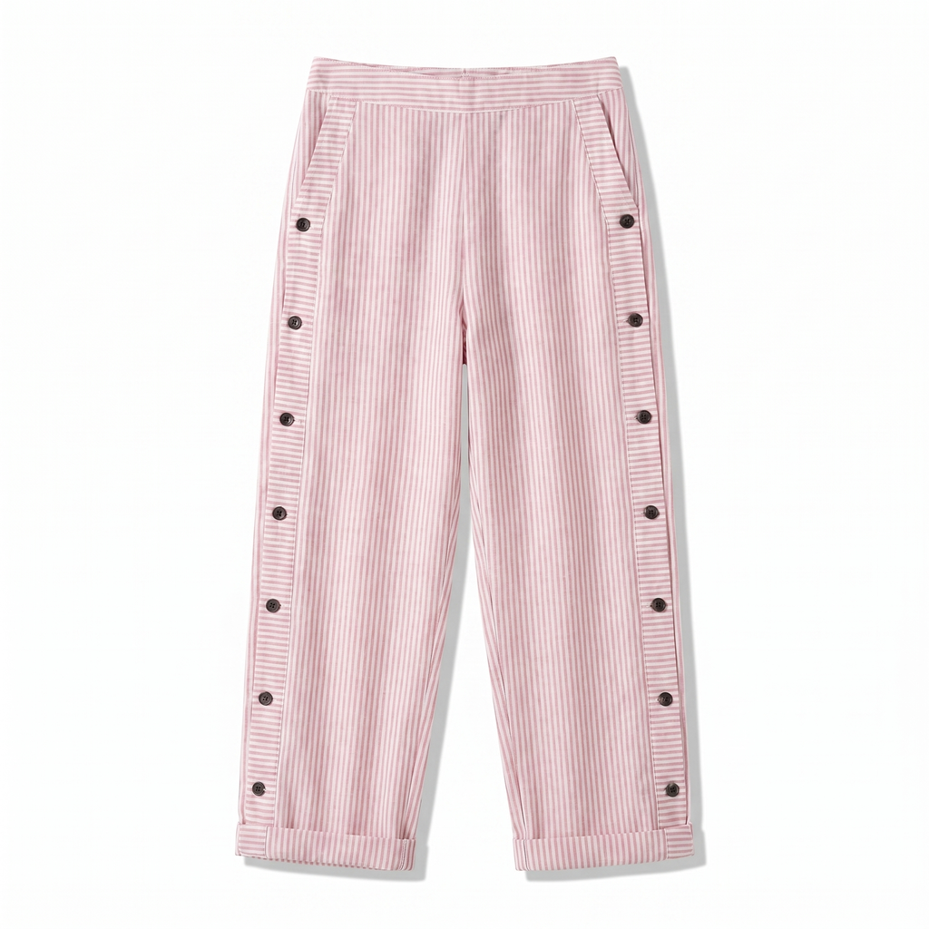 Sophia – Striped Lightweight Trousers - Image 7