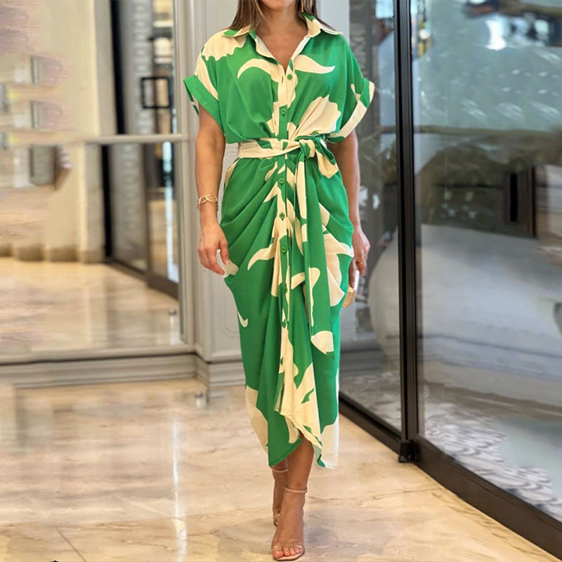 Elena – Women Elegant Button-Up Maxi Dress - Image 1